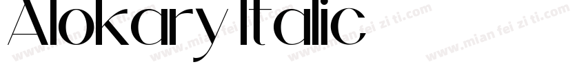Alokary Italic字体转换